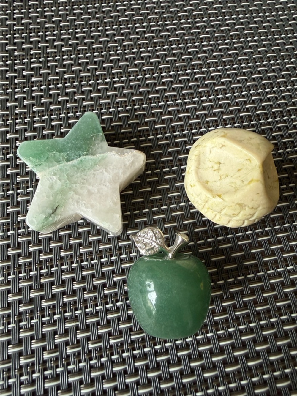 3 Natural Stone Healing Crystal Carvings Bundle